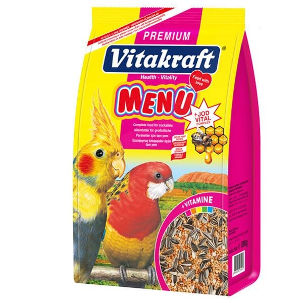 Vıtakraft 460-27030 Menu Paraket Yemi 1 Kg × 5 Paket